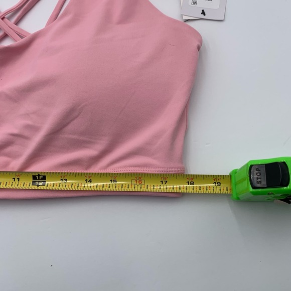 Cotton:On Curve Strappy Sports Crop Bra Bralette Lollipop Pink Women 16/18 NWT - Picture 9 of 10